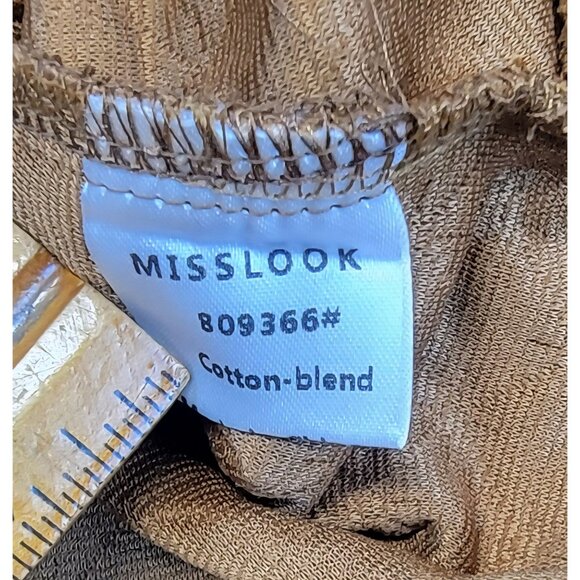 Misslook Hooded Jacket Cotton-Blend Quilted Pockets Buttons Womens Large - Picture 4 of 8